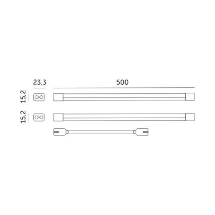 Светодиодный светильник для выращивания растений GROWLY 2xLED/8,5W/230V белый