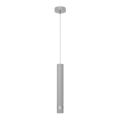 LED Светодиодная подвесная люстра TUBA 1xGU10/4,8W/230V серый/блестящий хром
