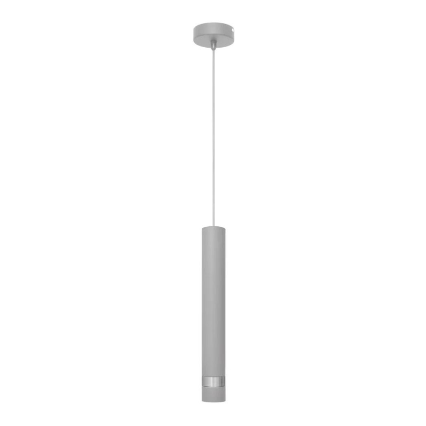LED Светодиодная подвесная люстра TUBA 1xGU10/4,8W/230V серый/блестящий хром