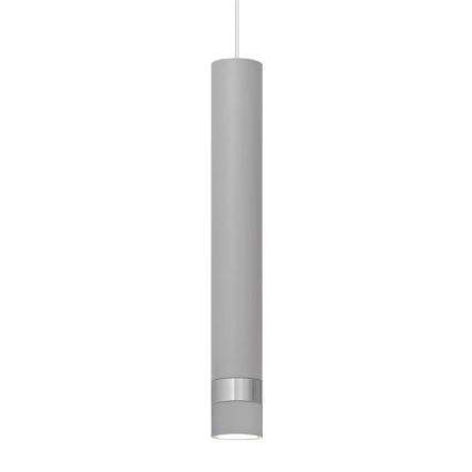 LED Светодиодная подвесная люстра TUBA 1xGU10/4,8W/230V серый/блестящий хром