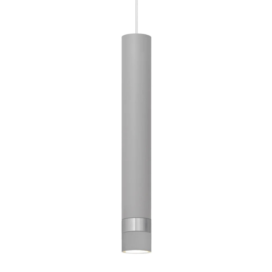 LED Светодиодная подвесная люстра TUBA 1xGU10/4,8W/230V серый/блестящий хром