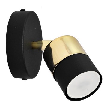 LED Светодиодный настенный точечный светильник TUBSSON 1xGU10/4,8W/230V черный/золотистый