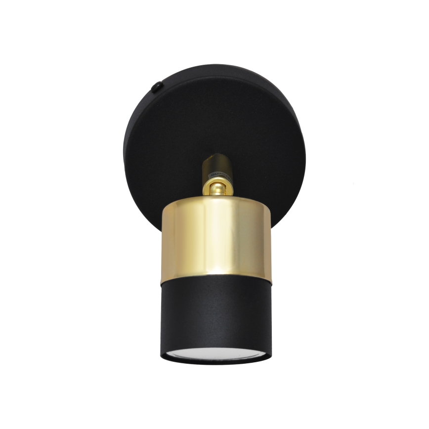 LED Светодиодный настенный точечный светильник TUBSSON 1xGU10/4,8W/230V черный/золотистый