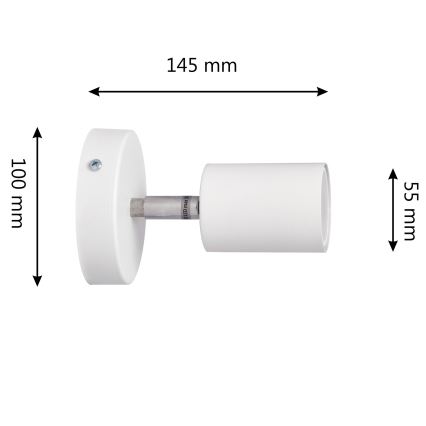 LED Светодиодный настенный точечный светильник TUNE 1xGU10/4,8W/230V белый