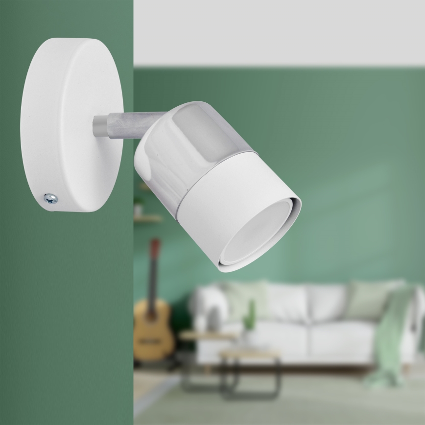 LED Светодиодный настенный точечный светильник TUBSSON 1xGU10/4,8W/230V белый/блестящий хром