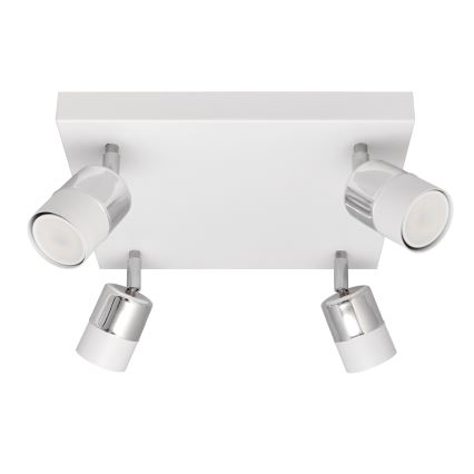 LED Светодиодный точечный светильник TUBSSON 4xGU10/4,8W/230V белый/блестящий хром