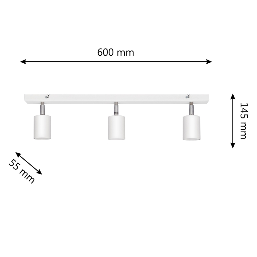 LED Светодиодный точечный светильник TUNE 3xGU10/4,8W/230V белый