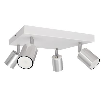 LED Светодиодный точечный светильник TUNE 4xGU10/4,8W/230V матовый хром/белый