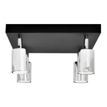 LED Светодиодный точечный светильник TUNE 4xGU10/4,8W/230V матовый хром/черный