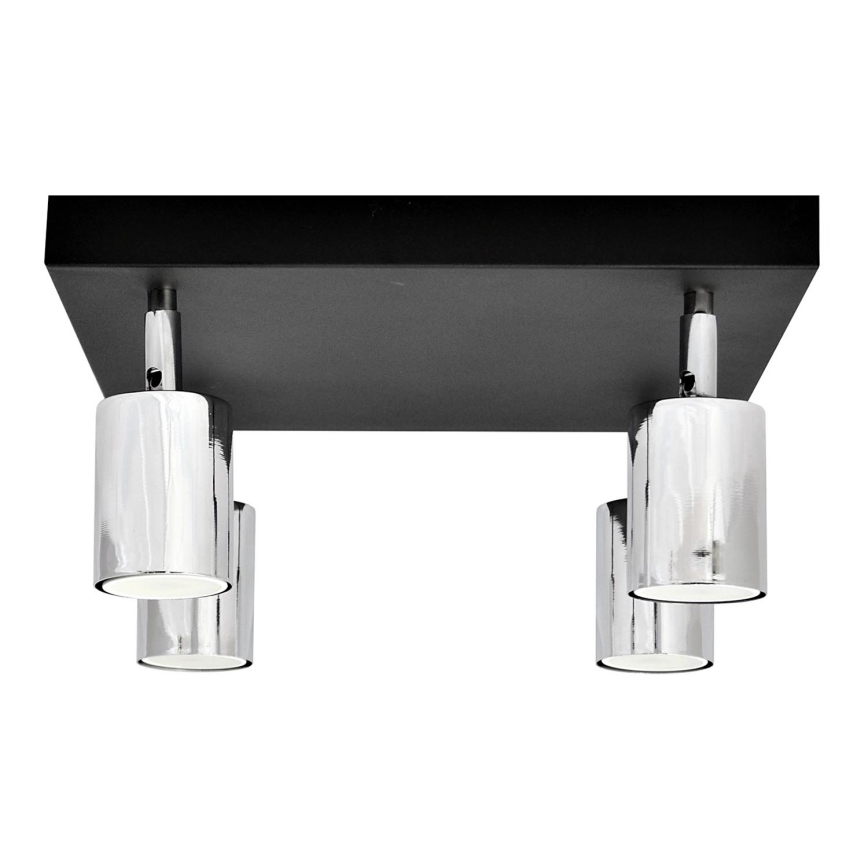 LED Светодиодный точечный светильник TUNE 4xGU10/4,8W/230V матовый хром/черный