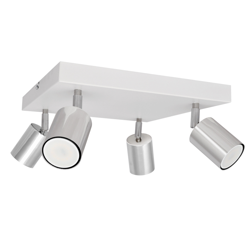 LED Светодиодный точечный светильник TUNE 4xGU10/4,8W/230V матовый хром/белый