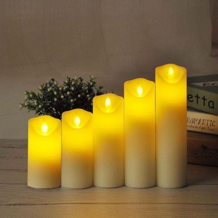 LED Свічка LED/2xAA теплий білий 12,5 см