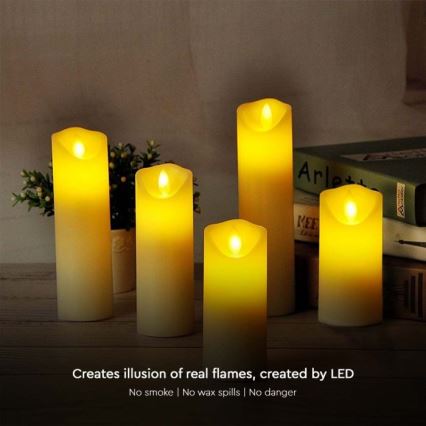 LED Свічка LED/2xAA теплий білий 12,5 см