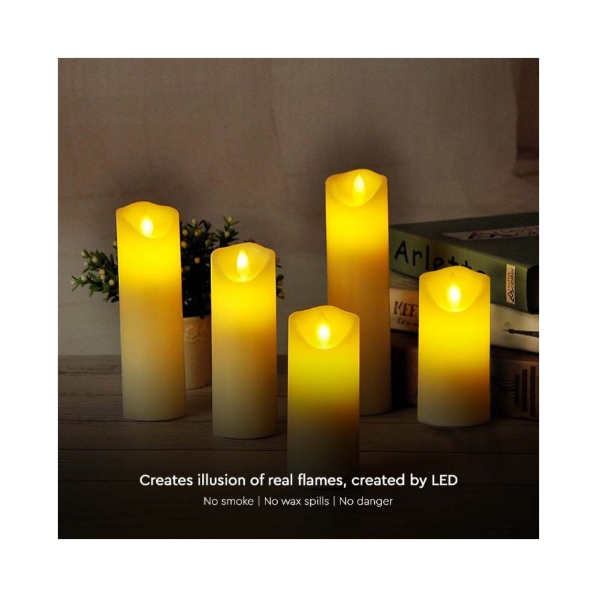 LED Свічка LED/2xAA теплий білий 12,5 см