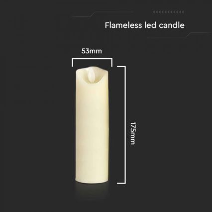 LED Свічка LED/2xAA теплий білий 17,5 см