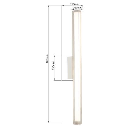 LED-освітлення для дзеркала LINEA LED/12W/230V 3000/4000/6000K IP44 61 см, біле