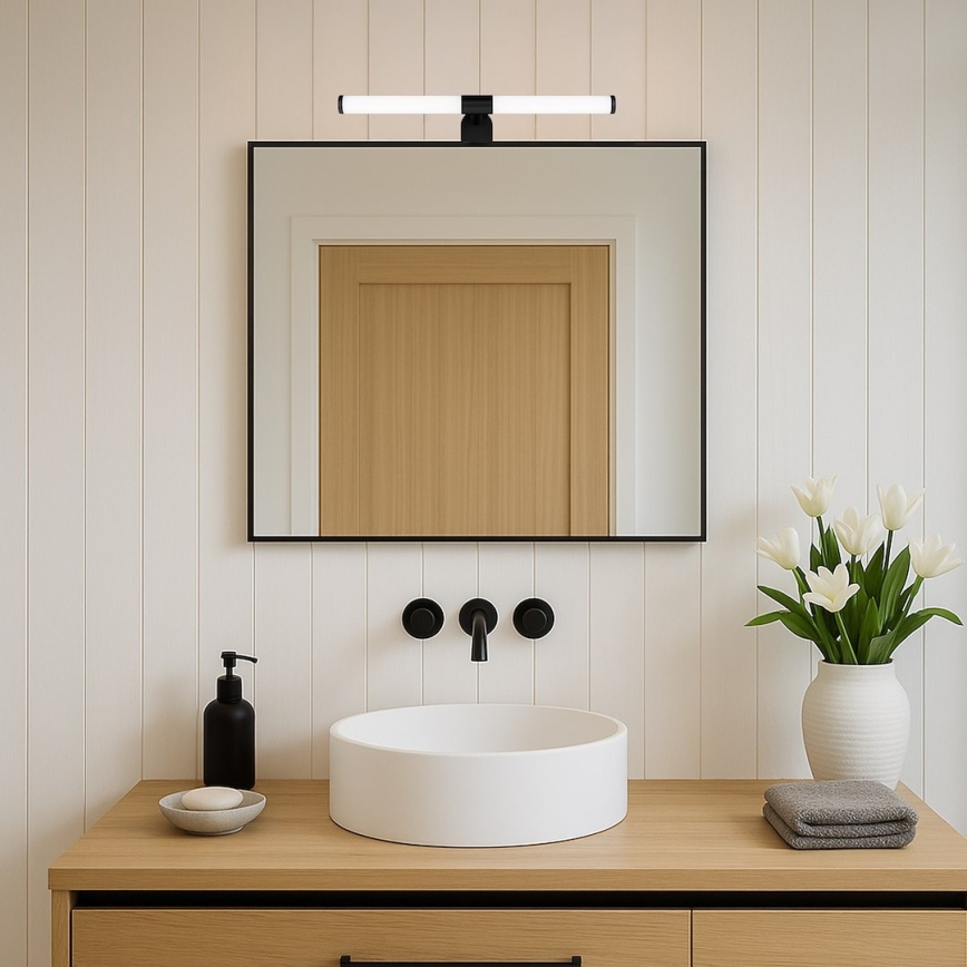 LED світильник для дзеркала у ванній APA LED/6W/230V 40 cm IP44 чорний