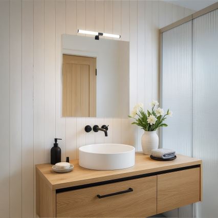 LED світильник для дзеркала у ванній APA LED/6W/230V 40 cm IP44 чорний