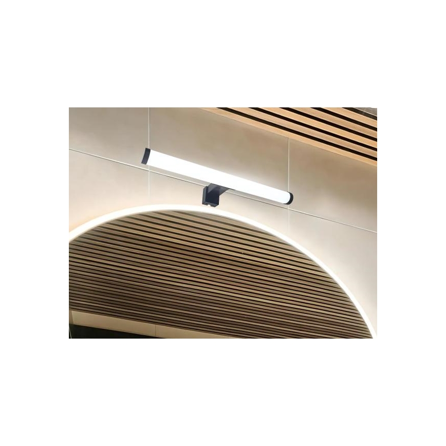 LED-світильник для дзеркала у ванній LED/8Вт/230В 30 см IP44 чорний