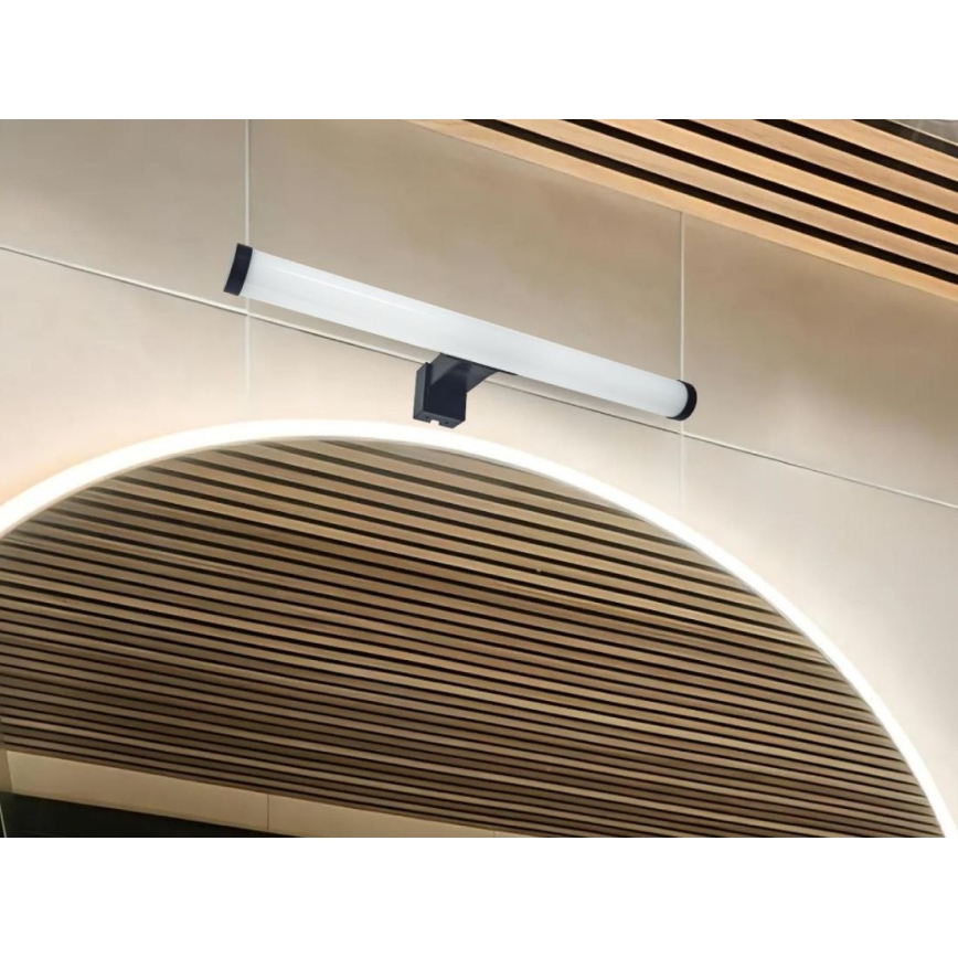 LED-світильник для дзеркала у ванній LED/8Вт/230В 30 см IP44 чорний