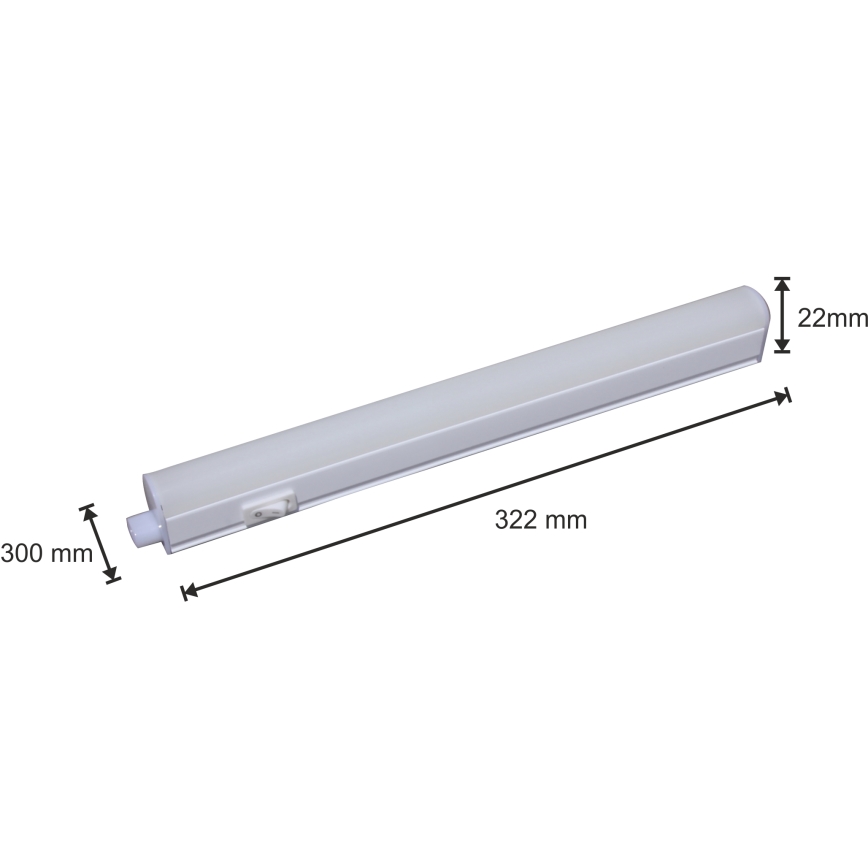 LED світильник для підсвітки стільниці LED/4W/230V