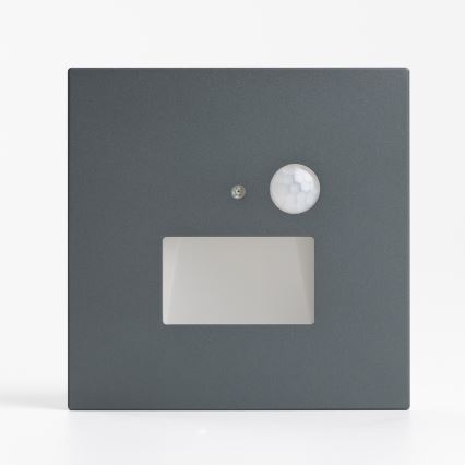 LED сходовий світильник з датчиком руху та датчиком сутінок LED/1,5W/230V 3000/4000/6500K антрацит