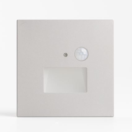 LED світильник для сходів із датчиком руху та датчиком сутінків LED/1,5Вт/230В 3000/4000/6500К сірий