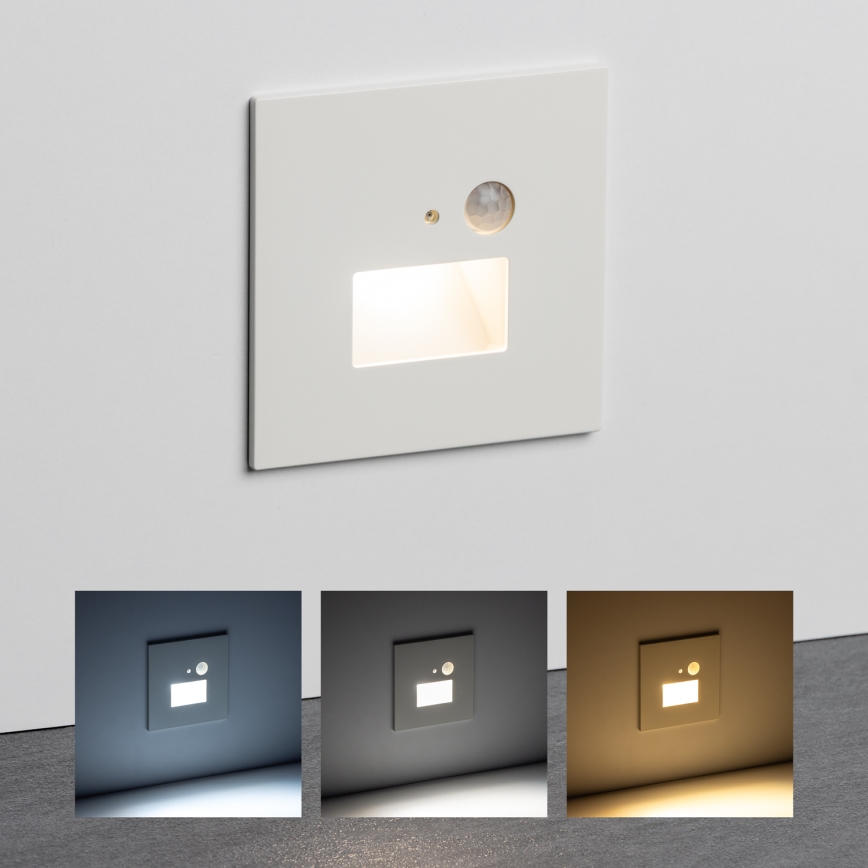 LED світильник для сходів з датчиком руху LED/1,5W/230V 3000K/4000K/6500K
