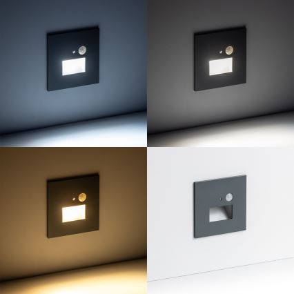 LED Світильник для сходів з датчиком руху LED/1,5W/230V 3000K/4000K/6500K