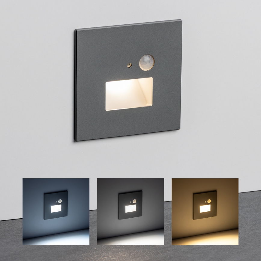 LED Світильник для сходів з датчиком руху LED/1,5W/230V 3000K/4000K/6500K