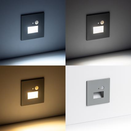 LED Світильник для сходів з датчиком руху LED/1,5W/230V 3000K/4000K/6500K