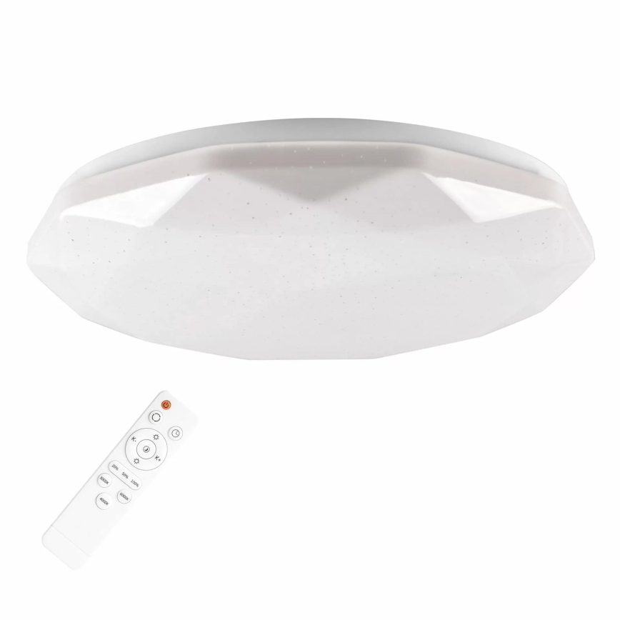 LED світильник для ванної з регулюванням яскравості GALAXY LED/48W/230V діаметр 38 см 3000-6000K IP44 + пульт дистанційного керування