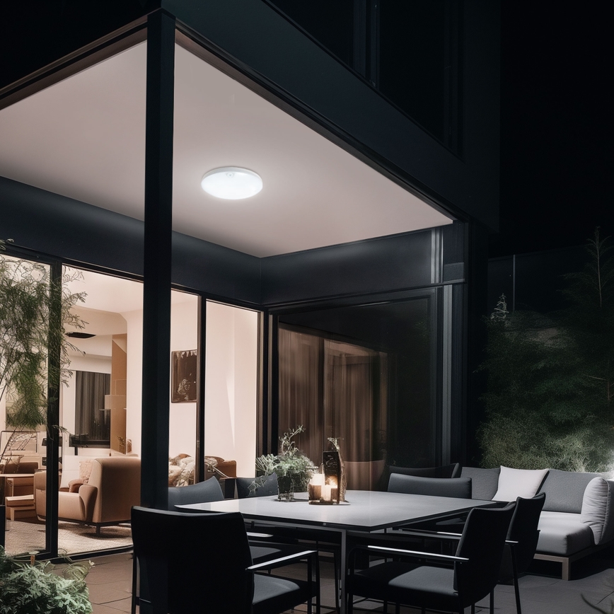 LED Настінний світильник для ванної кімнати з датчиком руху NYMPHEA PROXI LED/18W/230V IP54 4000K