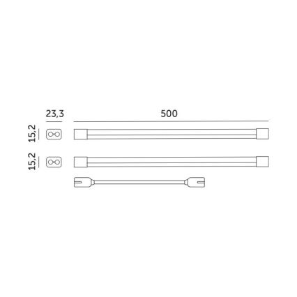 Світильник LED для підсвічування рослин GROWLY 2xLED/8,5W/230V білий