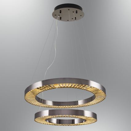 LED світильник на шнурі JESI LED/140W/230V 3000K 100 см срібний