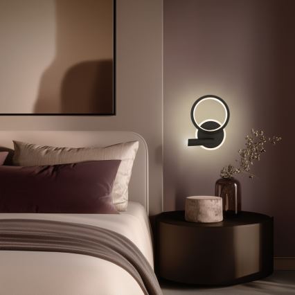 LED світильник настінний MONET LED/16W/230V чорний