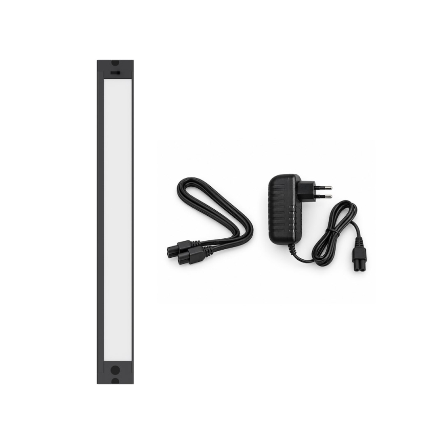 LED світильник для кухонних шаф LED/12Вт/230В 2700/3000/4000/5000/5700К 42 см чорний