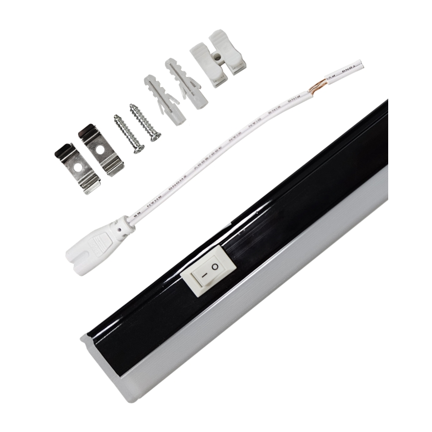 LED світильник під шафу TUBE LED/18W/230V 120 cm чорний