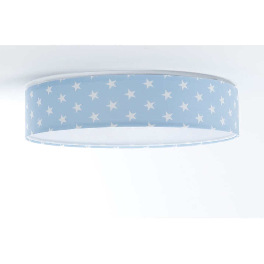 Стельовий LED світильник з регулюванням яскравості SMART GALAXY KIDS LED/24W/230V 3000-6500K зірочки синій/білий + дистанційне керування