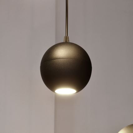 LED Світлодіодна підвісна люстра MIDWAY 4xGU10/4,8W/230V чорний