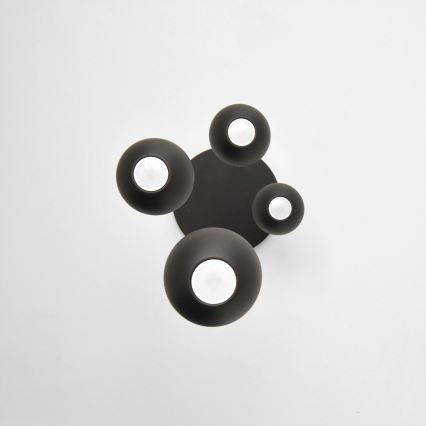 LED Світлодіодна підвісна люстра MIDWAY 4xGU10/4,8W/230V чорний