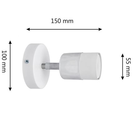 LED Світлодіодний настінний точковий світильник TUBSSON 1xGU10/4,8W/230V білий/глянцевий хром