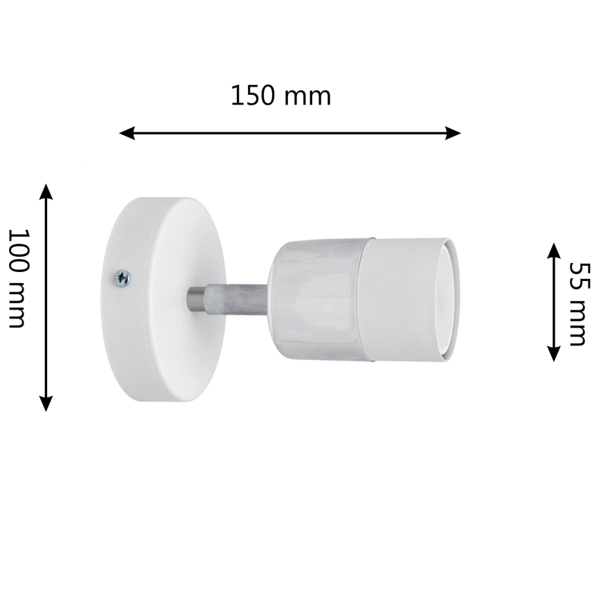 LED Світлодіодний настінний точковий світильник TUBSSON 1xGU10/4,8W/230V білий/глянцевий хром