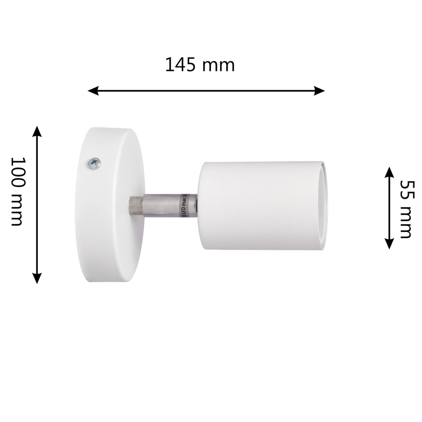 LED Світлодіодний настінний точковий світильник TUNE 1xGU10/4,8W/230V білий