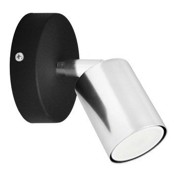 LED Світлодіодний настінний точковий світильник TUNE 1xGU10/4,8W/230V матовий хром/чорний