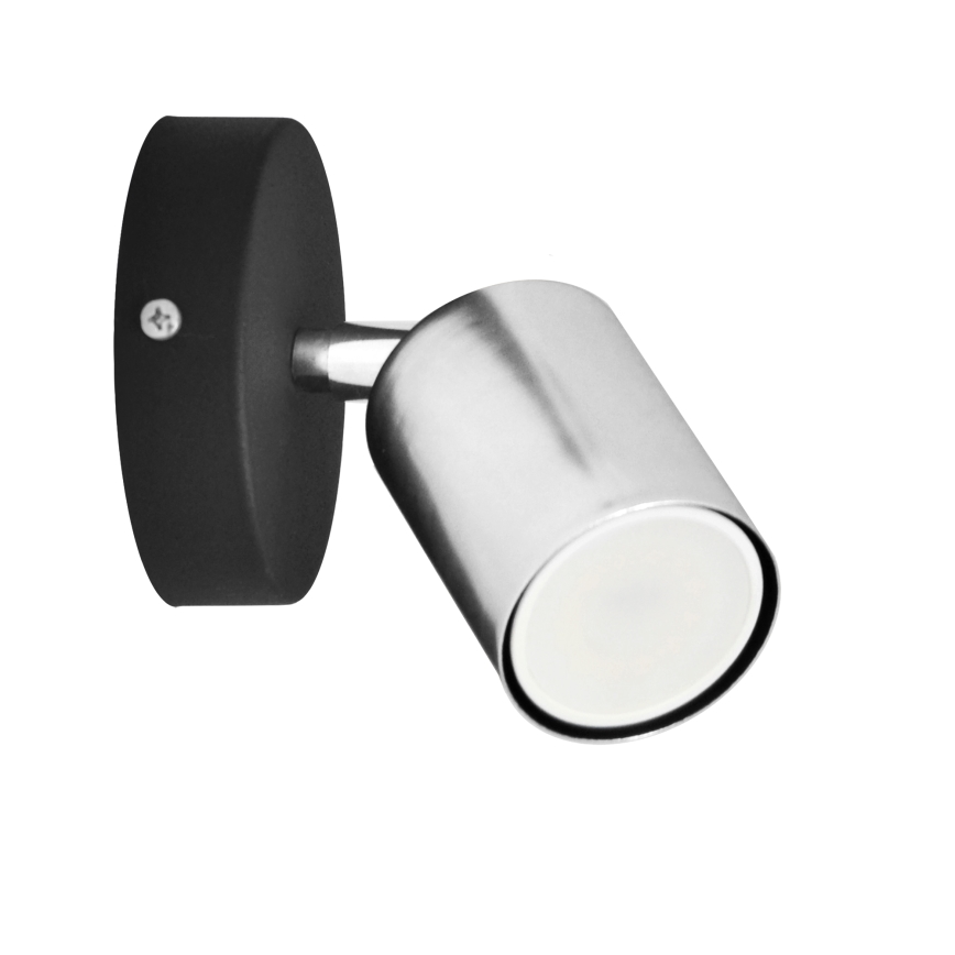 LED Світлодіодний настінний точковий світильник TUNE 1xGU10/4,8W/230V матовий хром/чорний