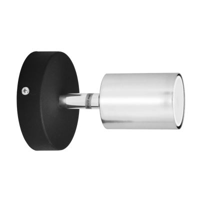 LED Світлодіодний настінний точковий світильник TUNE 1xGU10/4,8W/230V матовий хром/чорний