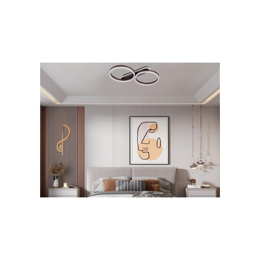 LED Світлодіодний стельовий світильник з регульованою яскравістю LED/60W/230V 3000-6500K + пульт дистанційного керування