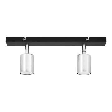 LED Світлодіодний точковий світильник TUNE 2xGU10/4,8W/230V матовий хром/чорний
