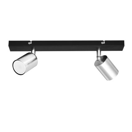 LED Світлодіодний точковий світильник TUNE 2xGU10/4,8W/230V матовий хром/чорний